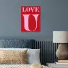 Rood - Love - Valentijn - Roze poster papier klein -sfeer2