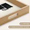 Rechthoeken - Penseelstreken - Abstract - Zwart Dienblad Rechthoek middel -USP_HandgreepNL