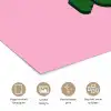 Yes fun - Groen - Roze poster papier klein -closeup_NL
