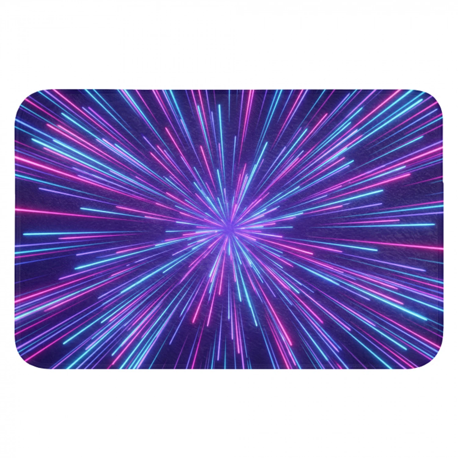 Dynamisch - Ruimte - Kleurrijk Badmat klein -3d