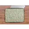 Grafisch - Patroon - Groen laptophoes neopreen klein 279 -tafel