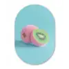 Kiwi - Blauw - Surrealistisch Wandcirkel Ovaal Forex klein -3d