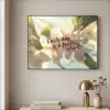 Bloesems - Zonlicht - Quote - Wit Textielframe zwart klein -sfeer2