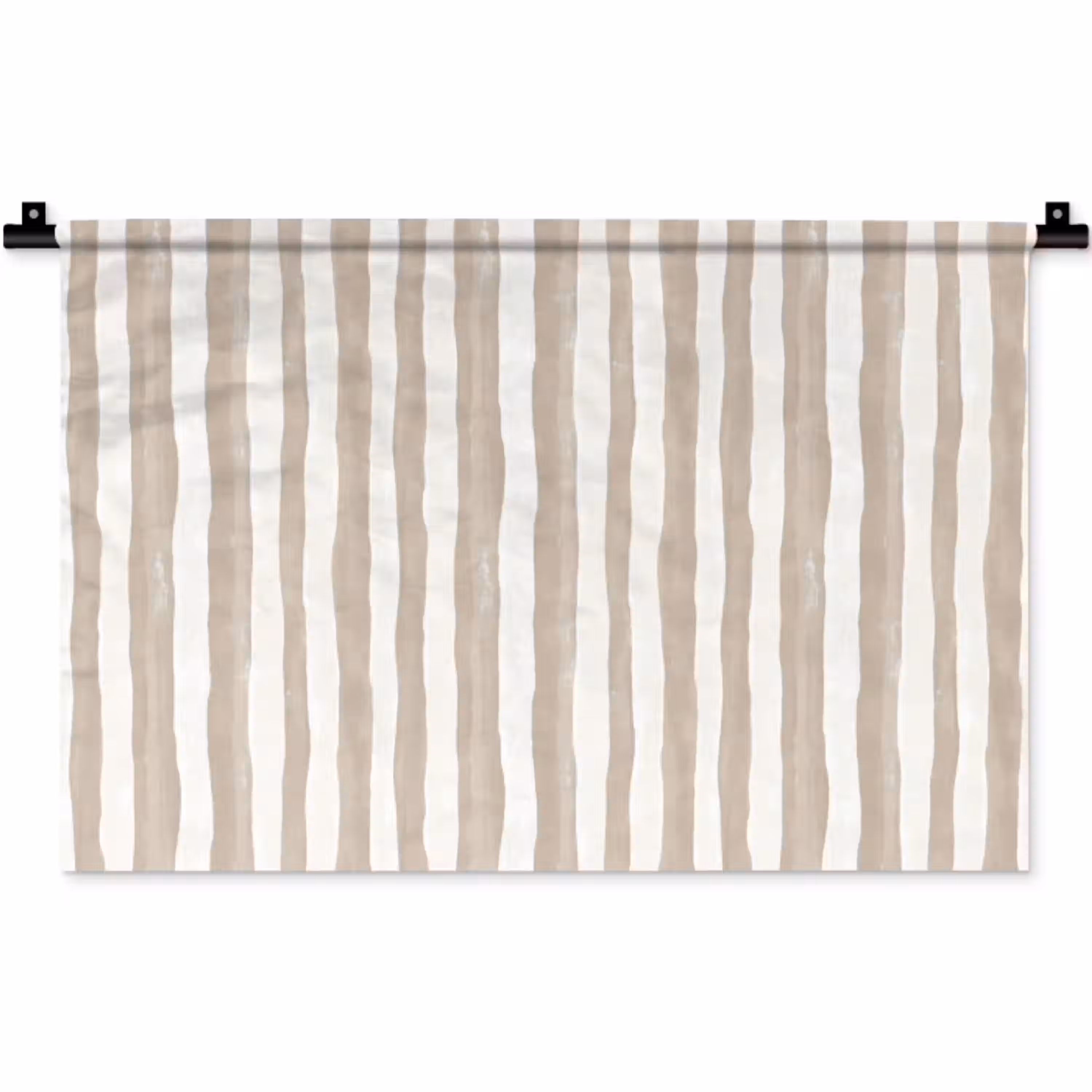 Minimalistisch - Strepen - Beige Wandkleed katoen klein 269 -zz3d