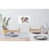 Wereldkaart - Kristallen - Unieke tinten Muursticker klein -eettafel