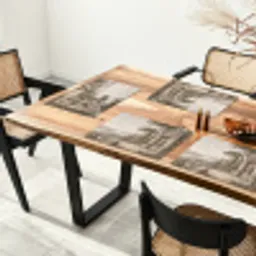 Terras - Stad - Uitzicht - Rivier Placemat vinyl groot -zzsfeer4_Kitchenyeah-website