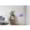 Paars - Dahlia - Dromerig textielposter latten blank klein -woonkamer