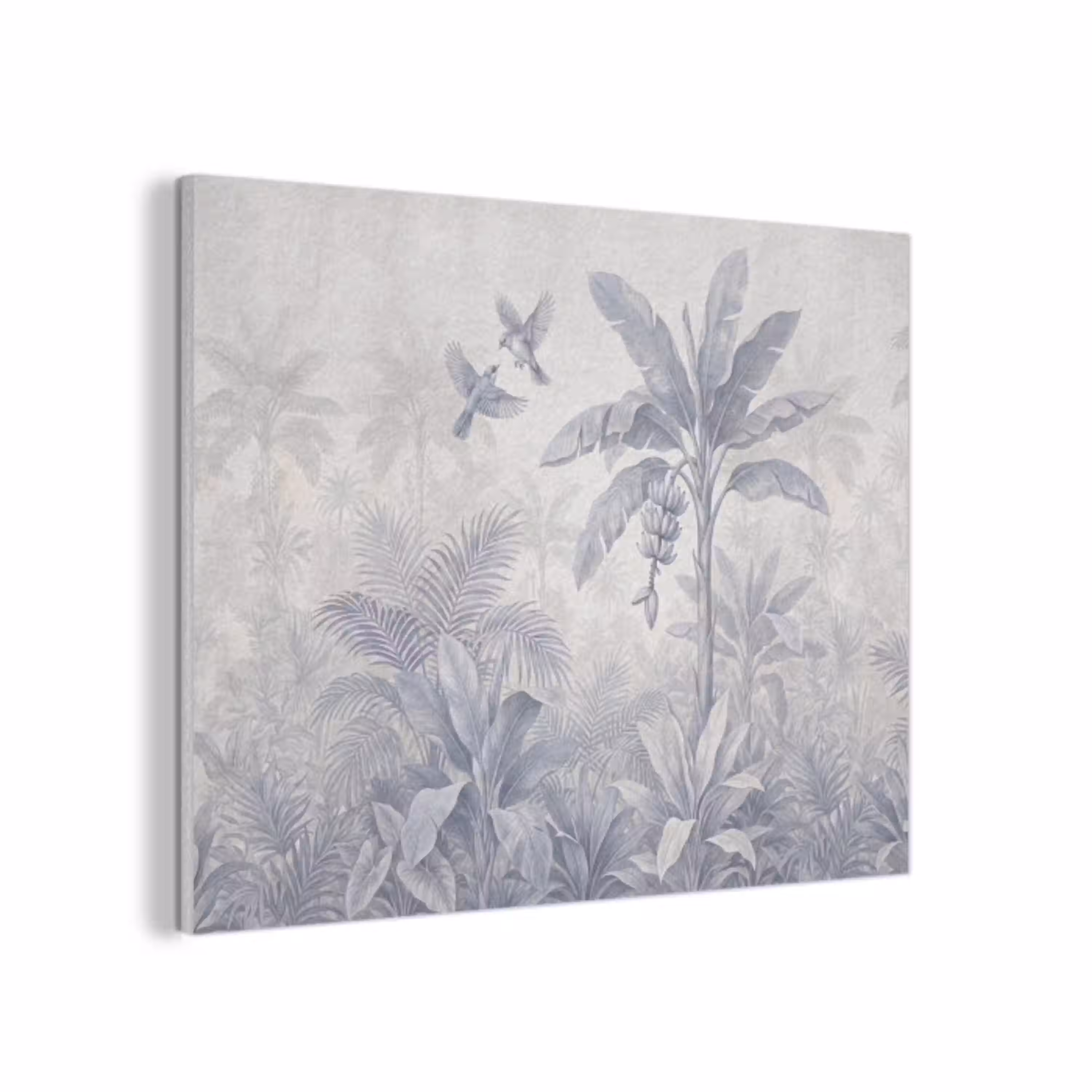 Natuur - Vogel - Jungle - Illustratie - Blauw PET vilt klein -3d