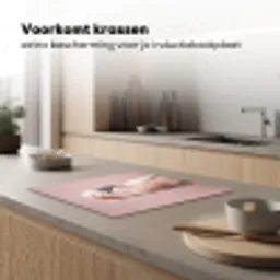 Kaketoe - Portret - Roze Inductie beschermer vinyl 3mm middel -sfeer1