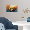 Bloemen - Dahlia - Kunst - Oranje - Watercolor poster papier klein -sfeer3