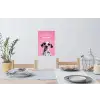 Hartjes - Hond - Valentijn - Roze Muursticker klein -eettafel