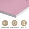 Eat me out don't stress me out - Roze - Handgeschreven PET vilt klein -closeup_NL