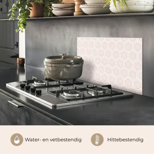 Lijnen - Patroon - Symmetrisch keuken achterwand spatscherm klein 900 -usp_NL