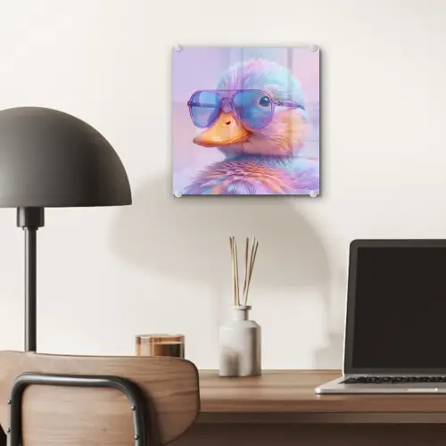 Eend - bril - Pastel plexiglas 5mm klein -sfeer6