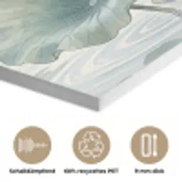 Aquarel - Lotusbloemen - Kleurrijk PET vilt klein -closeup_DE