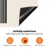 Minimalistisch - Zwarte boog - Gouden cirkel Inductie beschermer vinyl 3mm klein -zzzzzzz-td-onderkant