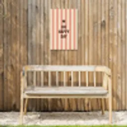 Quote - Zomer - Strepen Tuinposter op houten frame 2 cm dik klein -sfeer4