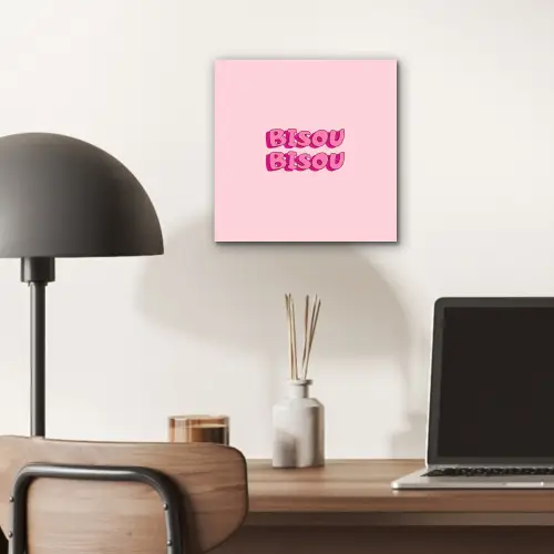 Bisou - Roze - Schaduw aluminium wit klein -sfeer5