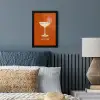 Cocktail - Oranje - Zomer - Quote fotolijst zwart zonder passe partout klein -sfeer3