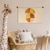 Cirkels - Geel - Minimalistisch Wandkleed katoen klein -wsfeer5_kind