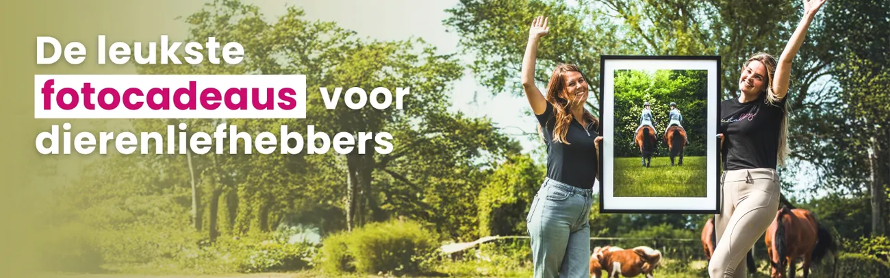 De leukste fotocadeaus voor dierenliefhebbers.