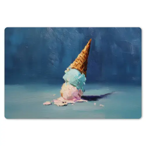 Ijshoorn - Bolletjes - Smelt - Roze Placemat vinyl groot -zzsfeer1_Kitchenyeah-website