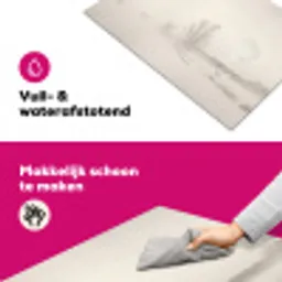 Boom - Mist - Sneeuw - Winter - Minimalistisch Inductie beschermer vinyl 3mm klein -wsfeer6_website