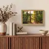 Bos - Pad - Bomen - Groen - Zon - Natuur Light Box met kabel (Tafellamp) klein -sfeer2