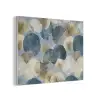 Bladeren - Abstract - Goud - Blauw PET vilt klein -3d