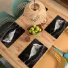 Paarden - Zwart - Wit - Kudde Placemat vinyl groot -zzsfeer5_Kitchenyeah-website