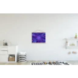Dynamisch - Ruimte - Kleurrijk textielposter latten blank klein -kinderkamer