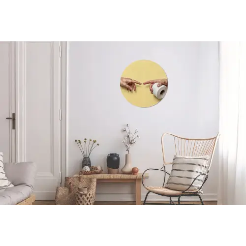 Klassiek - Kunst - Humor Wandcirkel aluminium klein -woonkamer