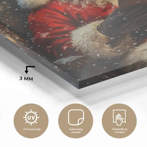 Kerstman - Kerst - Winter - Kerstboom plexiglas 5mm klein -sfeer2