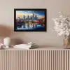 Zonsondergang Frankfurt - Stad - Skyline - Water fotolijst zwart zonder passe partout klein -sfeer5