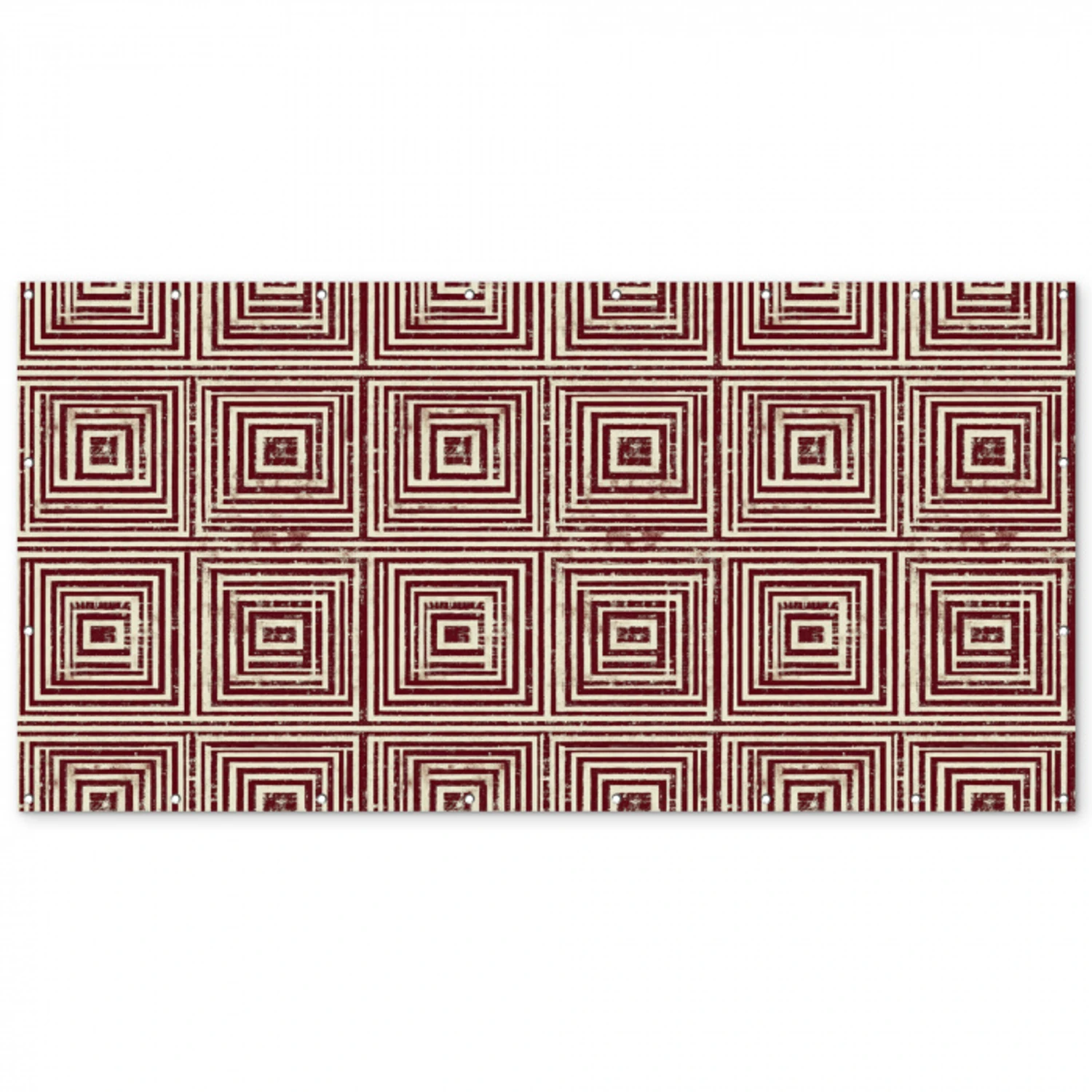 Geometrisch - Patroon - Rood Balkonbeschermer Duitsland klein 596 -zz_3d