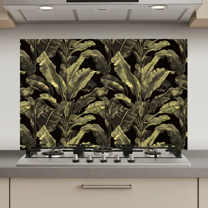 Botanisch - Bladeren - Groen keuken achterwand spatscherm klein 900 -3d_website