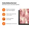 Penseelstrepen - Verweerd - Roze Inductie beschermer vinyl 3mm klein 276 -zzzzzzz-td-ups