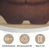 Beer - Minimalistisch - Bruin Akoestische PET Vilt - Rond klein -closeup_NL