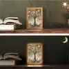 Levensboom - Boom - Abstract - Modern Light Box met kabel (Tafellamp) klein -sfeer3