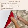 Waaierstructuren - Beige - Vezeltextuur keuken achterwand spatscherm klein 900 -spatscherm_NL
