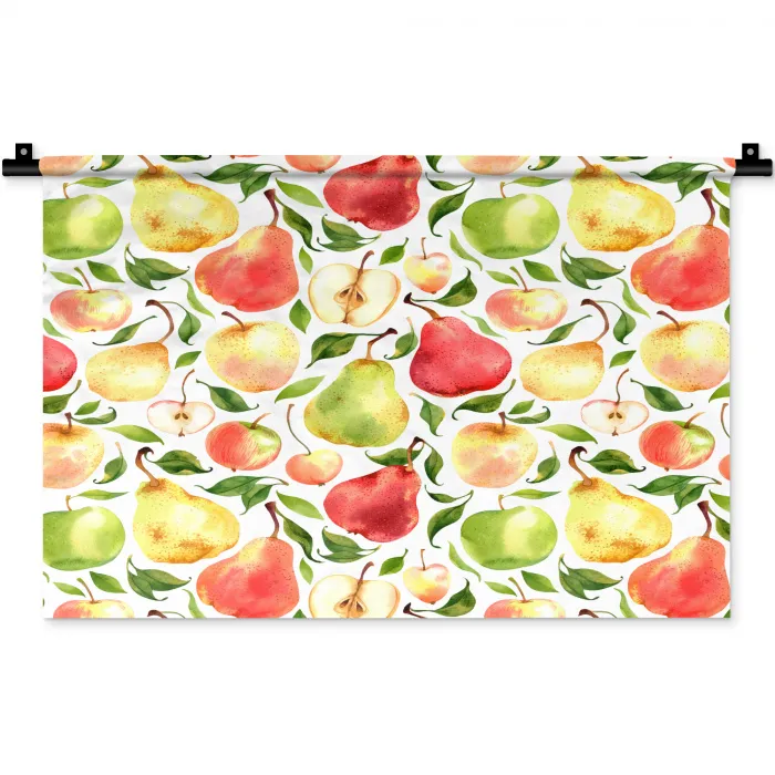 Patroon - Appels - Peren Wandkleed katoen klein 269 -zz3d