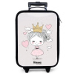 Kleine prinses met hartjes Kinderkoffer - Zwart klein -zzz_website3d