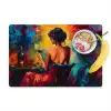 Wijn - Vrouw - Sfeervol - Kleurrijk Placemat vinyl groot -zzzproduct_Kitchenyeah-website