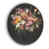 Vaas - Bloemen - Tulpen Akoestische PET Vilt - Rond klein -3d