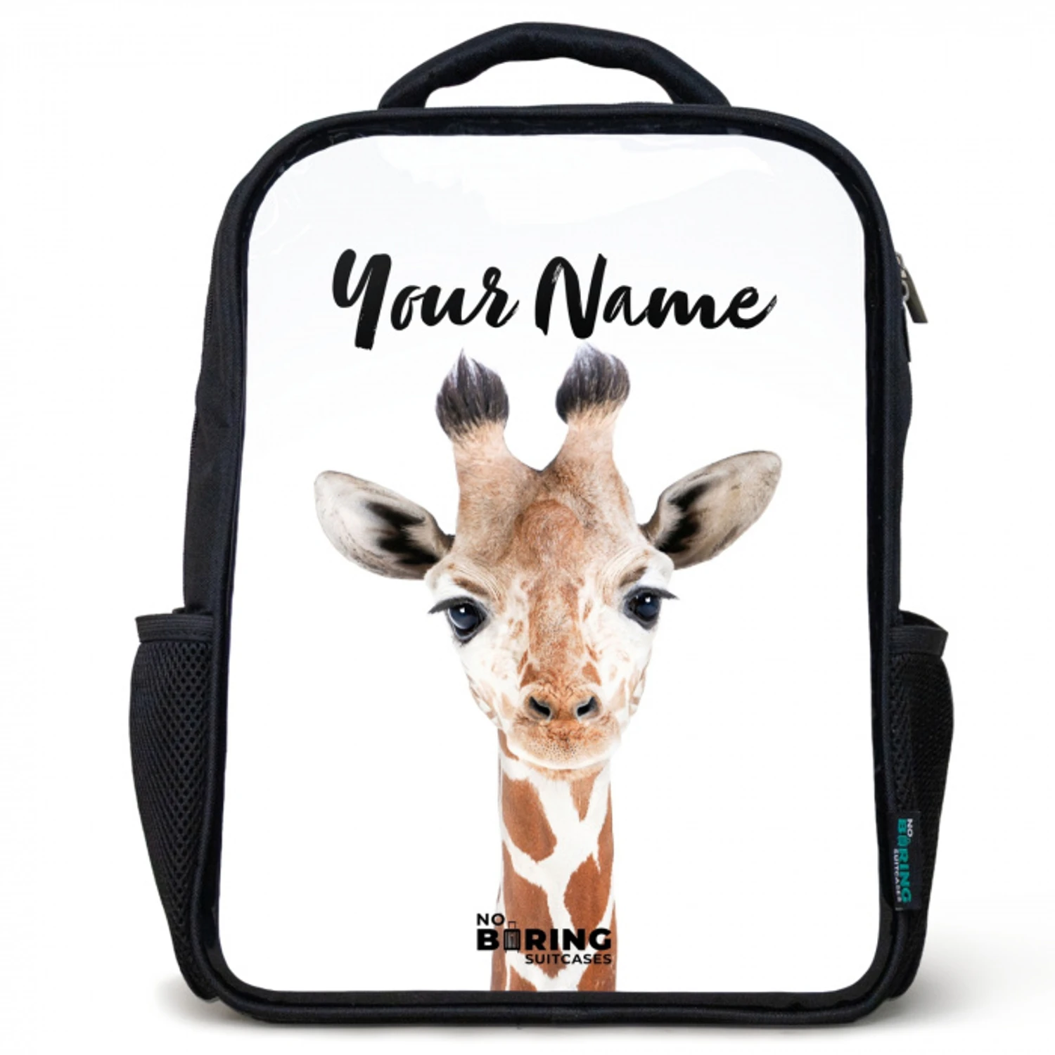 Gerrie Giraffe Rugzak - Zwart middel -3d