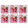 Disco - Fruit - Glitter - Strawberry onderzetter kurk middel -3d