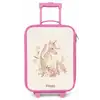 Eenhoorn tussen bloemen in roze pastel kleuren Kinderkoffer - Roze klein -zz3dotto