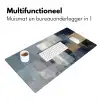 Rechthoeken - Abstract - Blauw Muismat XXL klein -sfeer4