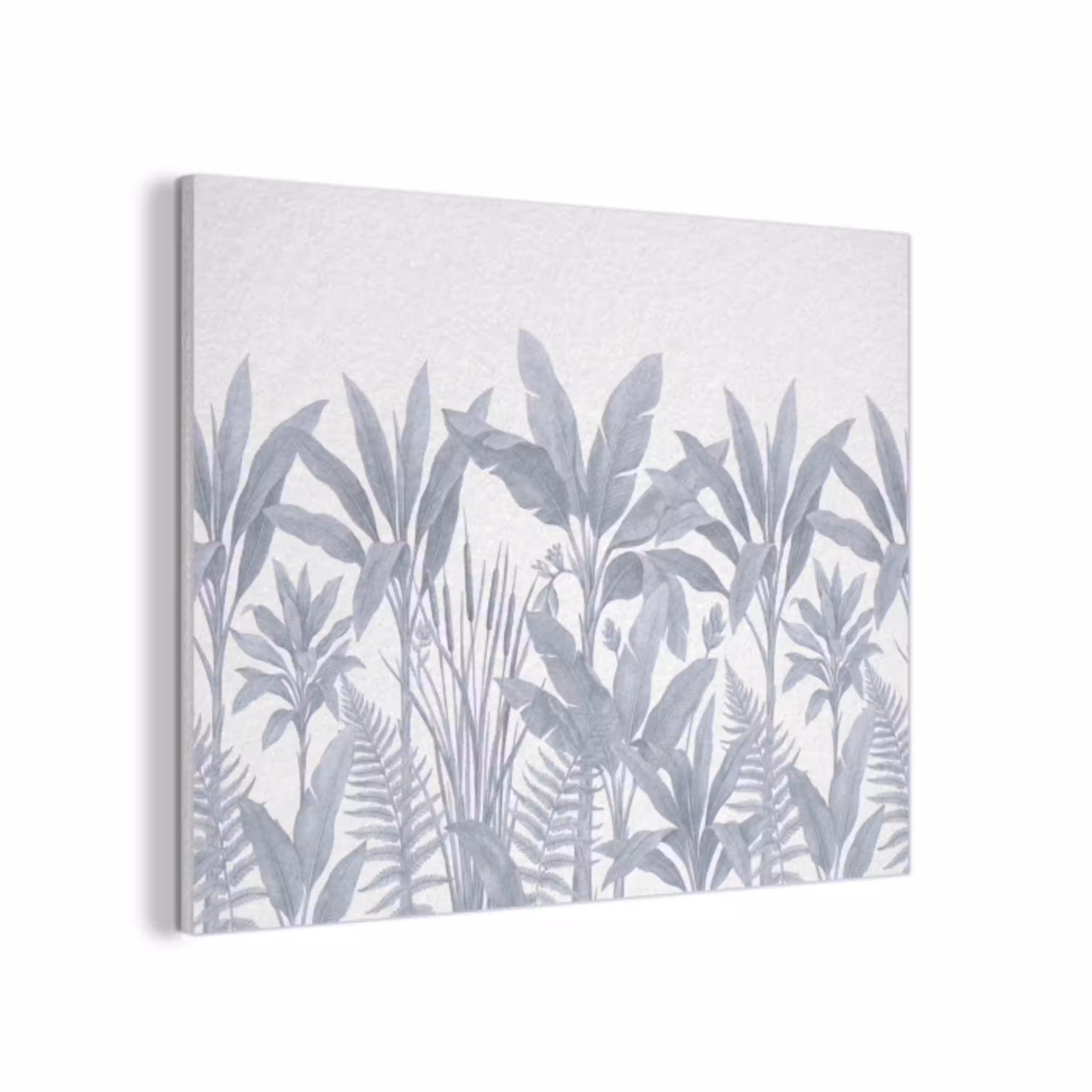 Planten - Bladeren - Natuur - Grijs PET vilt klein -3d