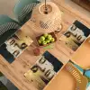 Abstract - Goud - Gezicht - Lippen Placemat vinyl groot -zzsfeer5_Kitchenyeah-website